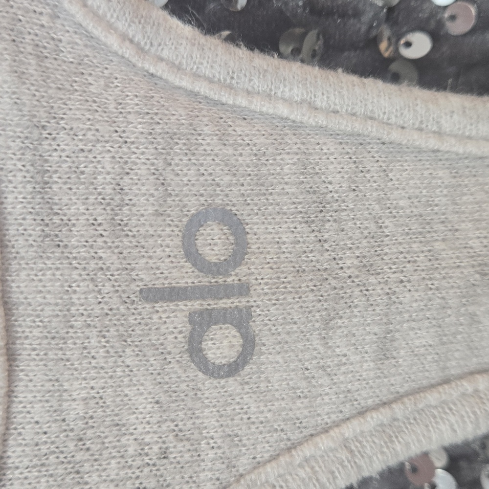ALO YOGA Pure Racerback TANK Distressed Heather Powder Pink Size M